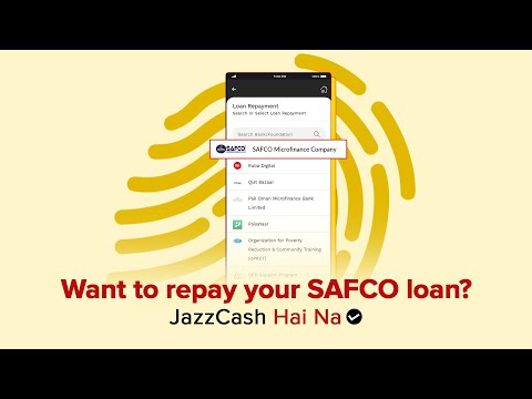 Pay SAFCO Loans via JazzCash