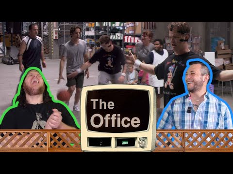 NEIGHBORS React to The Office | S1E5 - BASKETBALL | FIRST TIME REACTION