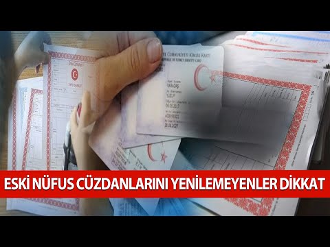 Eski Tip Nüfus Cüzdanları İçin Son Gün 31 ARALIK 2024