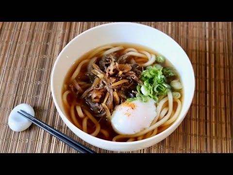 Niku Udon with Onsen Tamago Recipe - Japanese Cooking 101