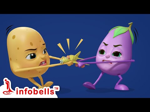 Putta Aloo Playing with Toys | Kannada Rhymes & Kids Cartoons | Infobells