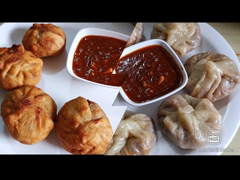 Fried and steam veg momos#momosrecipe #fastfood #vegetarian #koleyskitchen