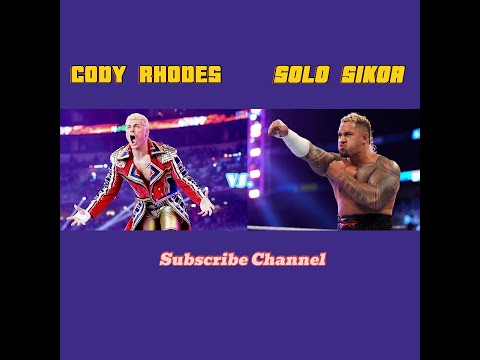 WWE 2K24 CODY RHODES VS. SOLO SIKOA #wwe #2024 #sports