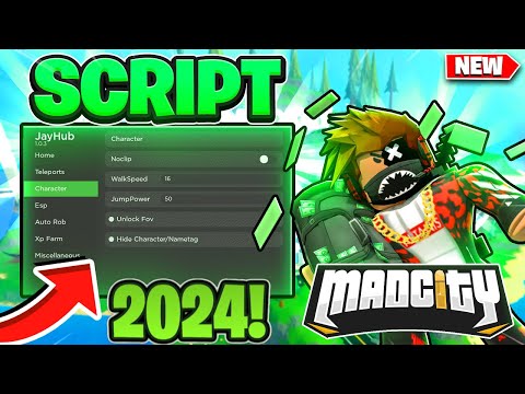 Mad City Script Pastebin 2024 Working AUTO FARM + AUTO ROB + INF MONEY + AIMBOT | Mobile + Pc