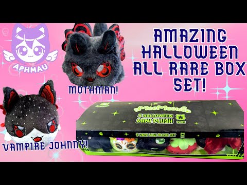 ALL RARES!  AND SOME GLOW IN THE DARK! |  Aphmau MeeMeows 5 Halloween Mini Plush Set | Adult Review