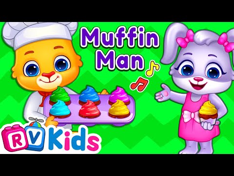 The Muffin Man Song | Kids Songs & Nursery Rhymes by RV AppStudios