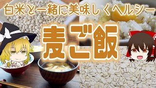 【ゆっくり解説】食物繊維で血糖値をゆっくり上昇！麦ご飯の栄養ついて解説！