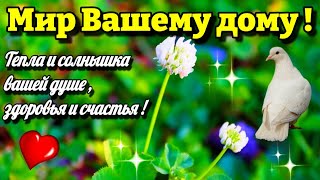 💗🌞🌈Красивое музыкальное пожелание мира, любви, счастья, здоровья, наидобрейшего утра 🎵