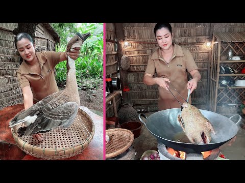 Yummy goose cooking with country style - Cooking with Sreypov