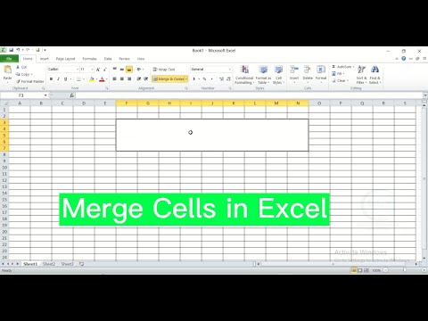 How to Merge Cells in Excel #excel #microsoft #merge