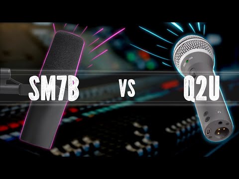 SHURE SM7B vs SAMSON Q2U For Zoom | Working from Home