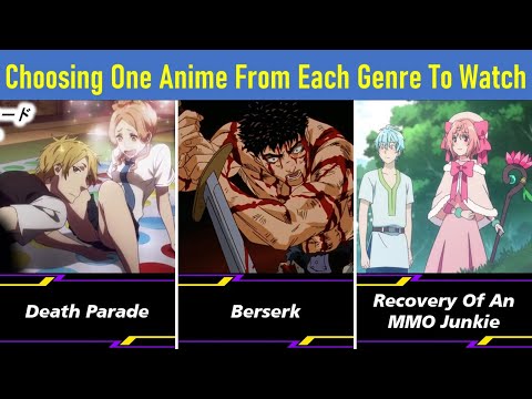 Choosing One Anime From Each Genre To Watch