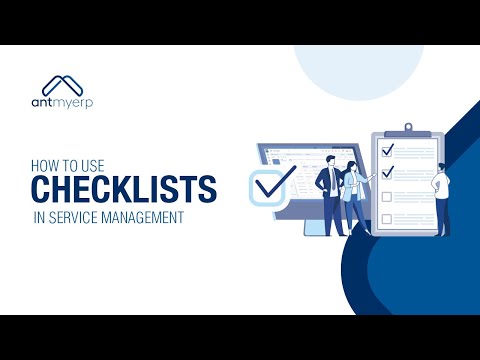 Use Checklist in Service Management | AntMyERP- English