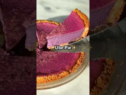 Get the full recipe for Ube Pie in the description (tap the three dots at top right)