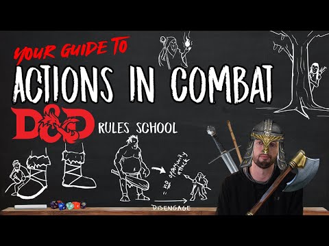 Actions in Combat in D&D 5e - (DnD Rules School)