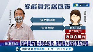 雲林綠能弊案再延燒! 營建署爆高官接受性賄賂 廠商祭出"美人計"買女藝術家幫包養│記者 楊欣怡 王承義│【LIVE大現場】20230820│三立新聞台