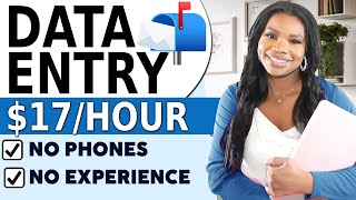 📵 No Calls! $17/hr Work-From-Home Data Entry Job (Company Will Train You!)