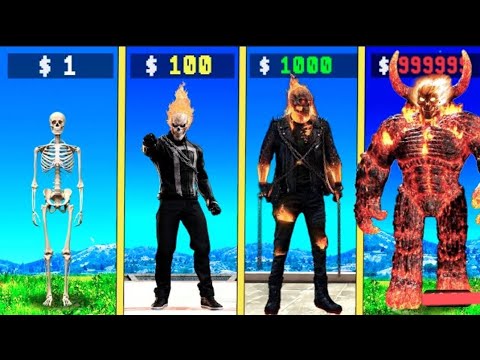 $1 GHOST RIDER to $1, 000,000,000 GHOST  in GTA 5 🔥😈