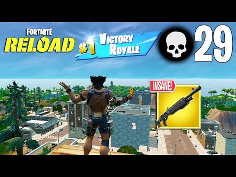 Fortnite Reload | 29 Elimination Solo vs Squads OG Gameplay (Custom PS4 Controller)