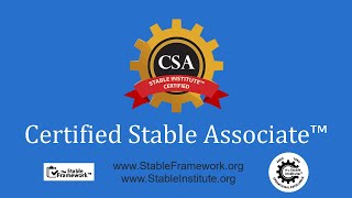 CSA - Certified Stable Associate™ Exam Online Training