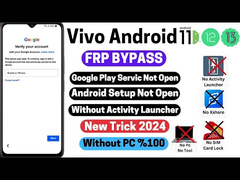 All Vivo FRP Bypass 2024 Without PC Android 11/12 |No Activity Launcher |No Easyshare Youtube Update