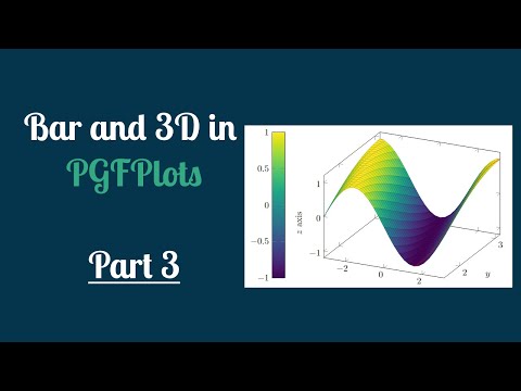 Bar and 3D plots in PGFPlots - PGFPlots Tutorial 3