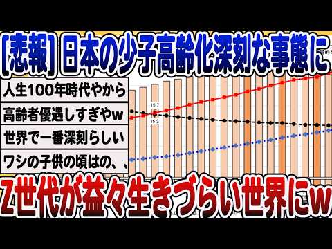 [2ch面白いスレ] [悲報]65歳以上の人口過去最多に。このままだと若者が消えてしまうwwwww