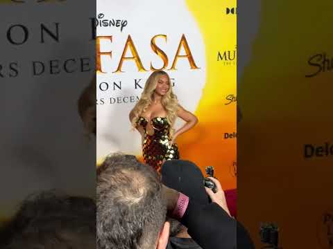 Beyoncé walks the red carpet at the "Mufasa: The Lion King" premiere In Paris.#beyonce