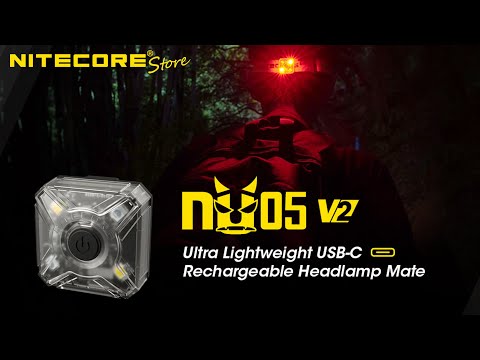 Nitecore - NU05 v2 Kit - USB-C Rechargeable Red White Safety Light