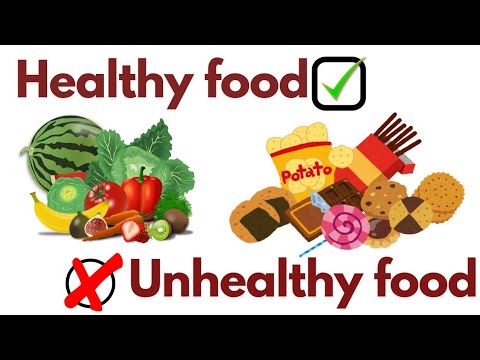 Healthy Food and Unhealthy Food or Junk Food | videos for kids and toddlers| Kids video