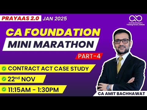 Lec 4: Contract Act Case Study Part-4 | CA Foundation Mini Marathon | Jan 25 | CA Amit Bachhawat