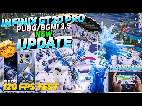 INFINIX GT 20 PRO HANDCAM & BGMI/PUBG 3.5 NEW UPDATE 120 FPS TEST & FPSMETER #infinixgt20pro#infinix