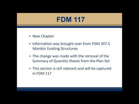 2021 Updates to FDM 117