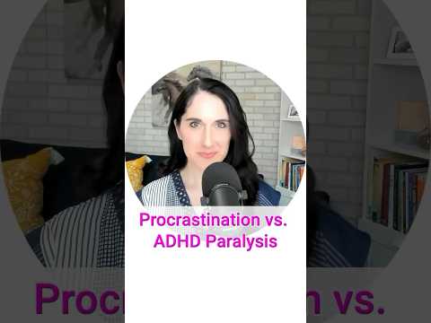 Procrastination or ADHD paralysis? Understanding the difference is key. #adhdlife #adhdpodcast