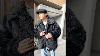 【コーデ紹介】ファーブルゾン×太履きデニム✳︎ #fashion #デニム #古着 #vintage