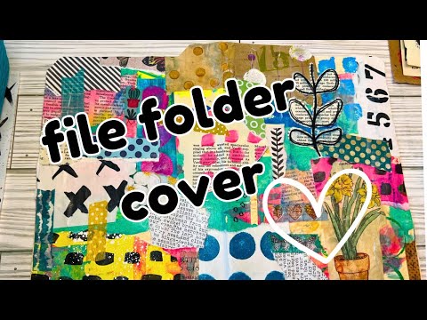 Create your own ART JOURNAL COVER the easy way! Art Journaling for Beginners | MIXED MEDIA COLLAGE