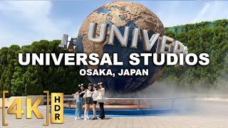 Full Walking Tour at Universal Studios Japan & Super Nintendo World | 2023 Theme Park | 4K HDR Osaka