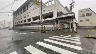 【街歩き】長崎の雪の斜面地を降る