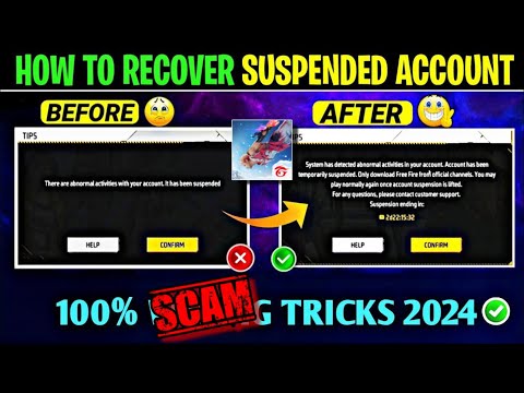 How To Recover FreeFire Account New Trick| FF Suspended id Recover 100% FreeFire id Unban Trick 2024