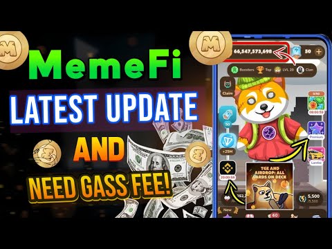 Memefi latest update and need gass fee! | Memefi | Memefi mining |@legal_crypto