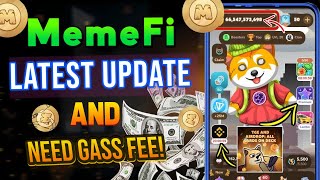 Memefi latest update and need gass fee! | Memefi | Memefi mining |@legal_crypto