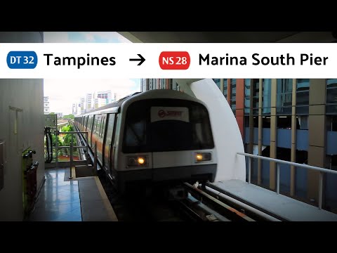 SG MRT Season 4 Ep 3. | (EW2) Tampines - (NS28) Marina South Pier