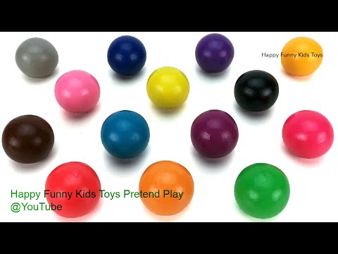 Learn Counting Numbers and Learn Colors with Play Doh Balls Cookie Molds Surprise Toys