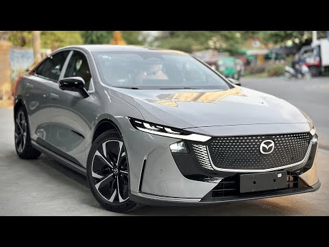 All New Mazda EZ-6 EV ( 2025 ) - Luxury EV Sedan | Moon Gray Color