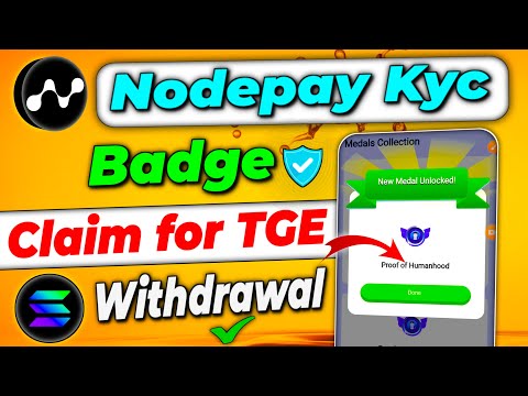 Nodepay kyc bagde claim for TGE  | Nodepay email verification | Nodepay proof of humanhood