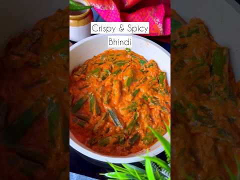 day-13 crishpy & spicy bhindi 30 days food recipes challenge #food #bhindirecipe #viral #youtube