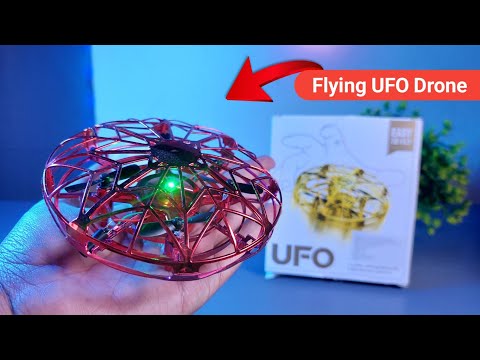 Flying UFO Drone Unboxing & Flying Test 🔥 | Hand Flying UFO Drone Toy | Cheap UFO Drone