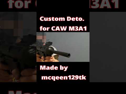 ToyGunﾓﾃﾞﾙｶﾞﾝ発火《CAW M3A1グリースガン》中空デトで発火#Shorts