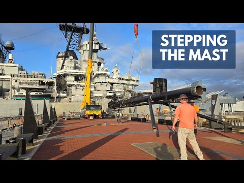 Stepping the Mast of the Battleship