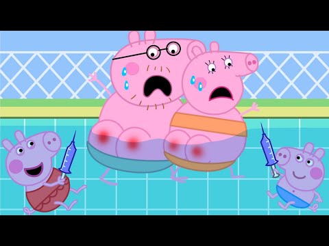 OMG...What's going on at Mummy Pig's swimming pool? | Peppa Pig Funny Animation